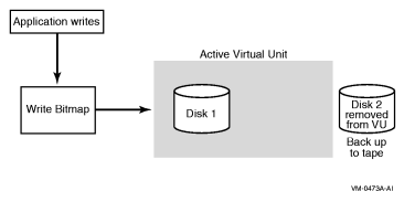 Application Writes to a Write Bitmap