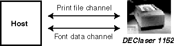 Two-Channel Communication of the Font Faulting Mechanism